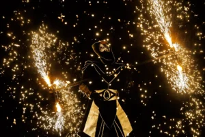Tűzlélek Társulat a Debreceni Virágkarneválon az Éjszakai felvonuláson